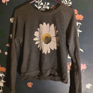 Truly Madly Deeply Daisy Crop Sweatshirt